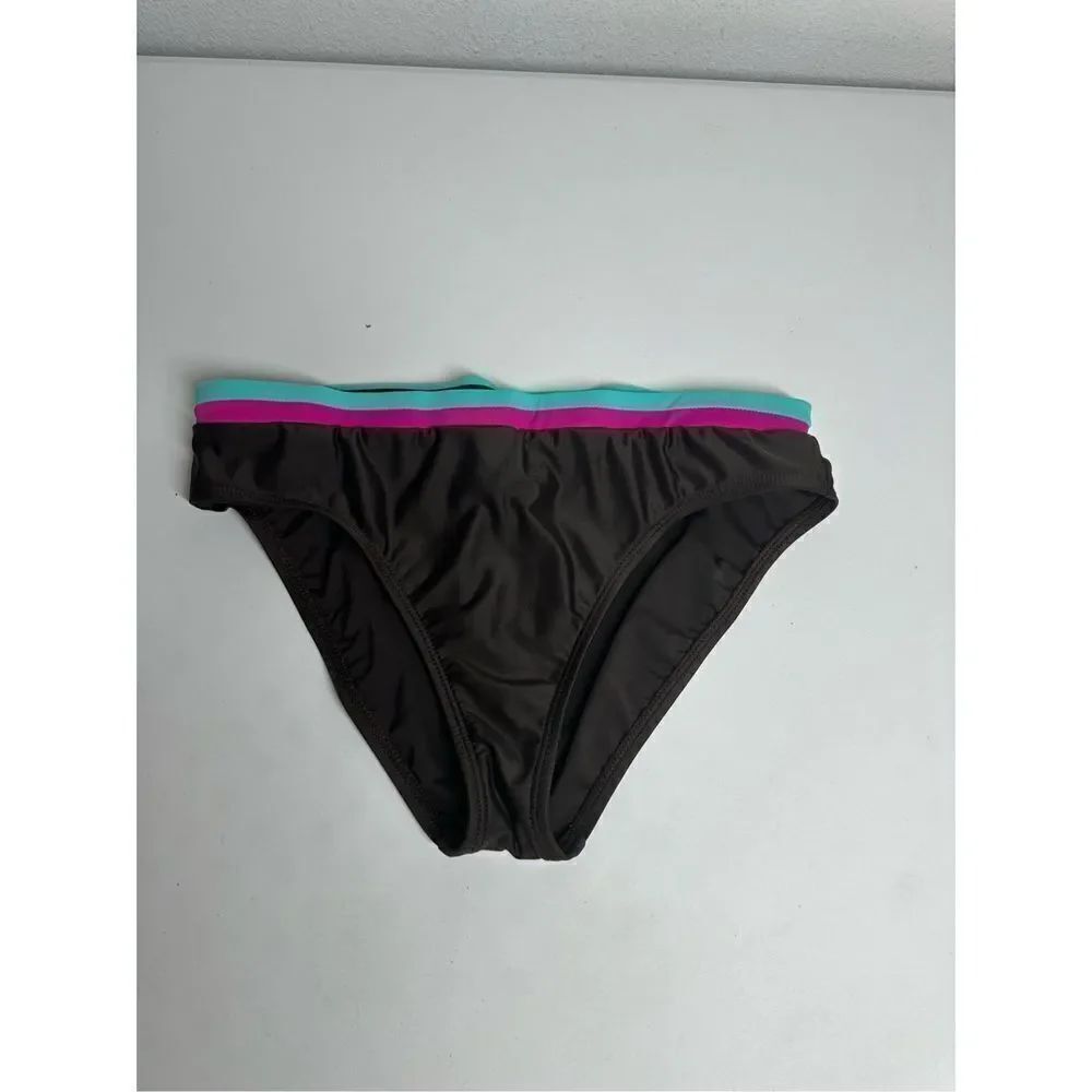 24 & Ocean Bikini Buttom Brown Pink Green Size M